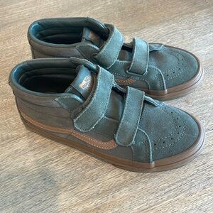 NEW Vans Sk8-Mid Reissue Suede (Olive Green) US KIDS size 2.0 shoes